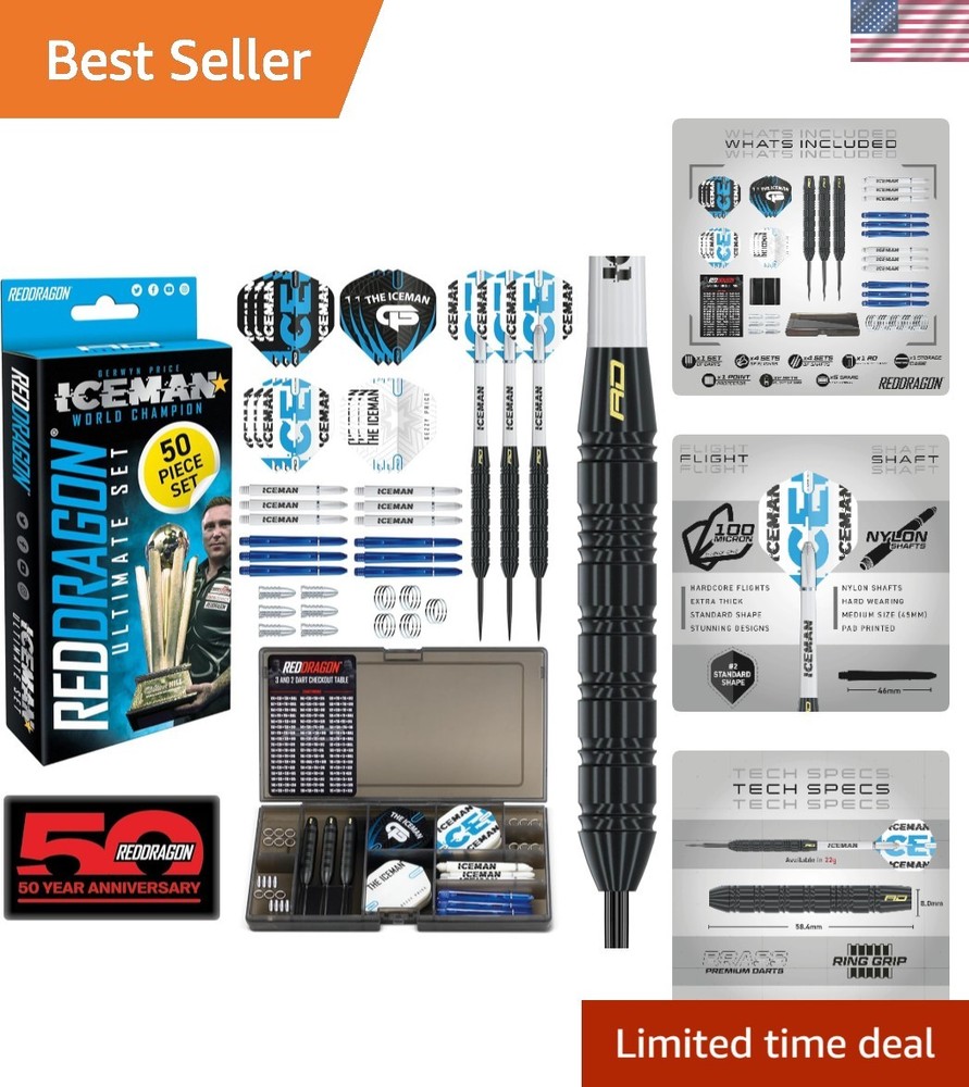 Complete Darts Accessory Bundle: 50-Piece Set for Improved Performance & Style