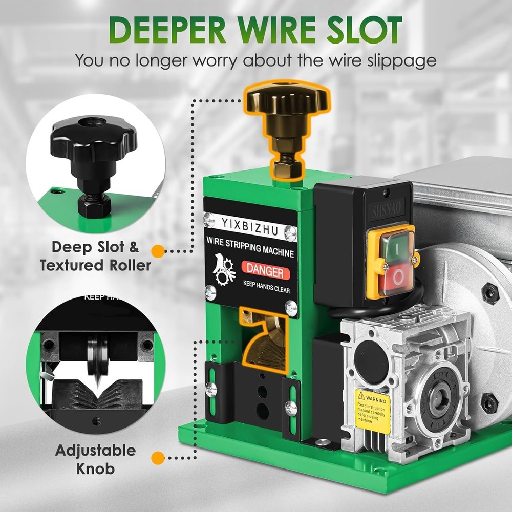 160W Electric Wire Stripper Machine, 30 m/min Automatic Cable Stripping Tool ...
