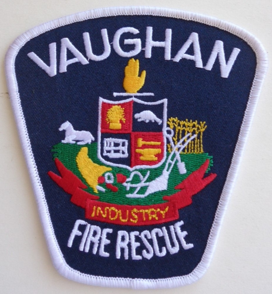 Vaughan Fire Rescue Industry Patch Blue/White 4” x 4”