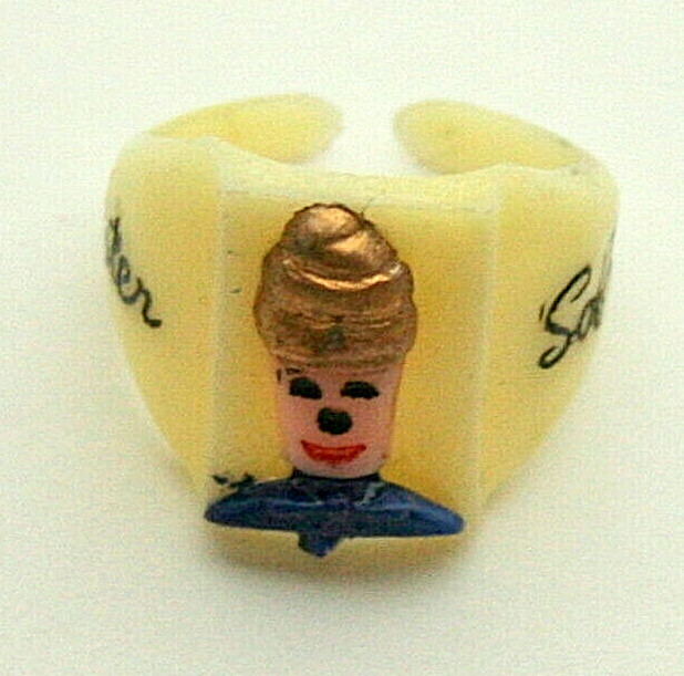 Vtg Mister Mr Softee Ice Cream Premium Toy Plastic Ring Promo NOS New 1950-60s