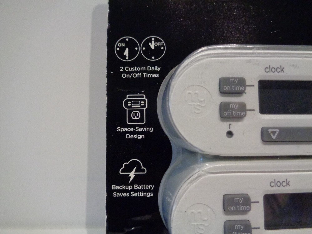 Jasco 26745 2 pack Multi Purpose Light Control Timer indoor digital