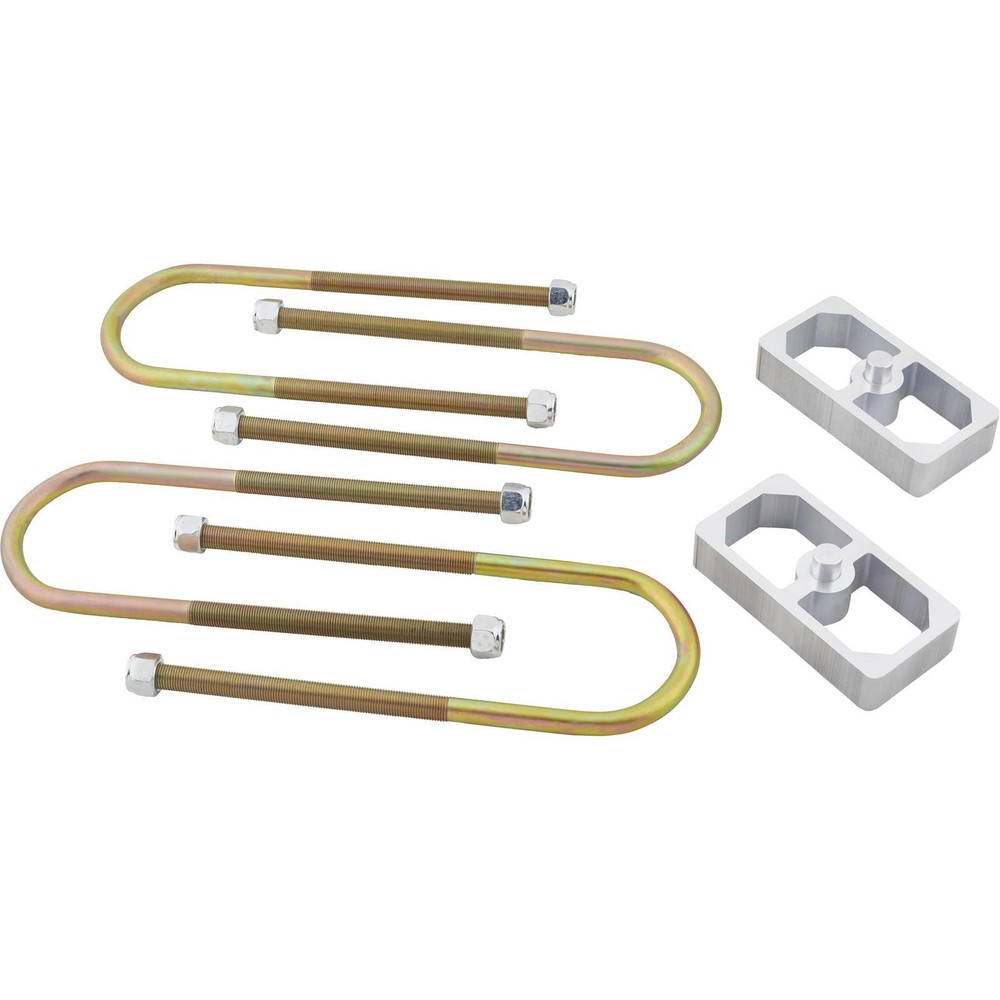 Universal Leaf Spring Lowering Block Kit 1" Drop with U-Bolts & Hardware