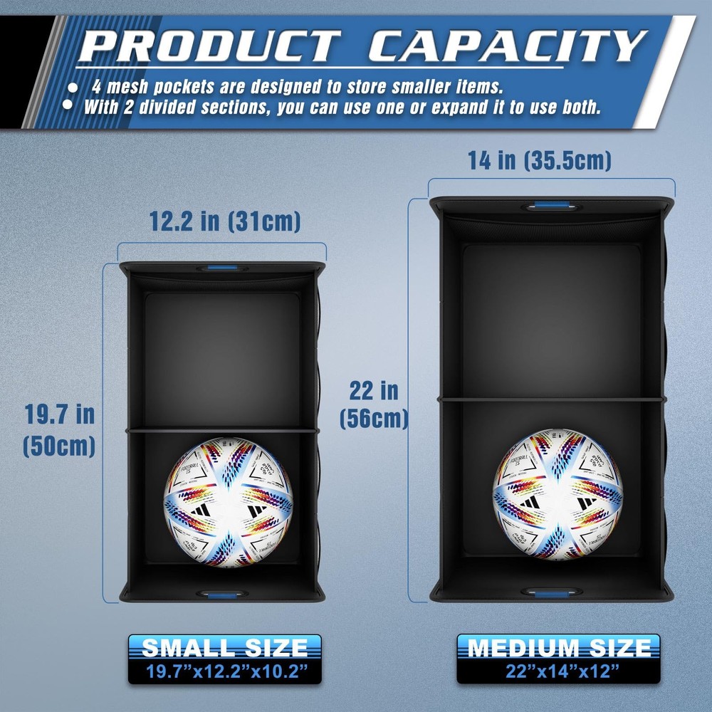 Foldable Car Trunk Organizer with Reinforced Handles Compact Storage Solution