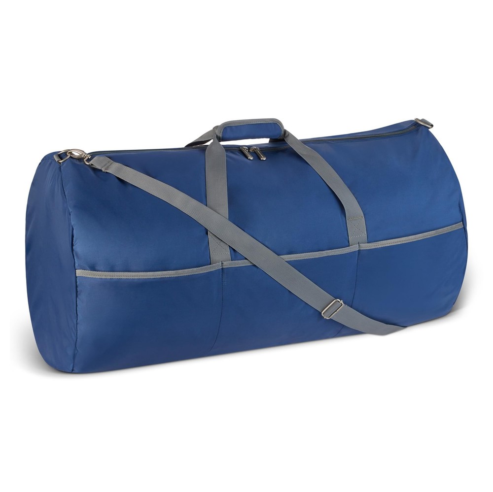 Amazon Essentials Extra Large Foldable Nylon Duffel 32.4 inches, Navy Blue