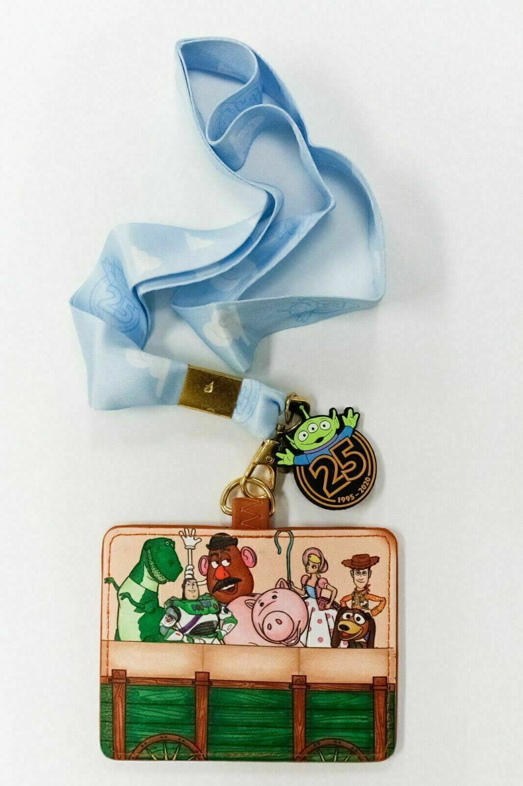 Pixar Disney Loungefly Toy Story  25th Anniversary Lanyard with Cardholder