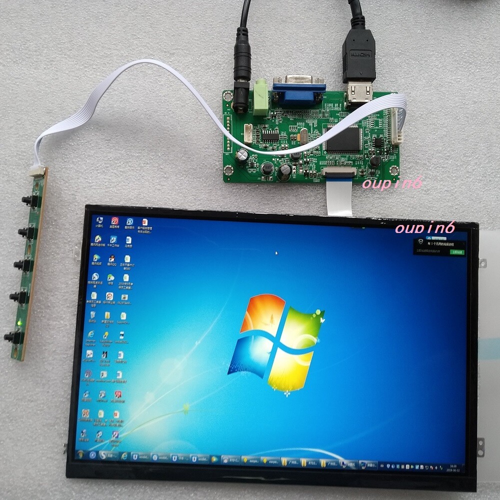 HDMI VGA EDP Controller board Kit with 1920X1200 IPS 10.1" Screen LCD LED panel