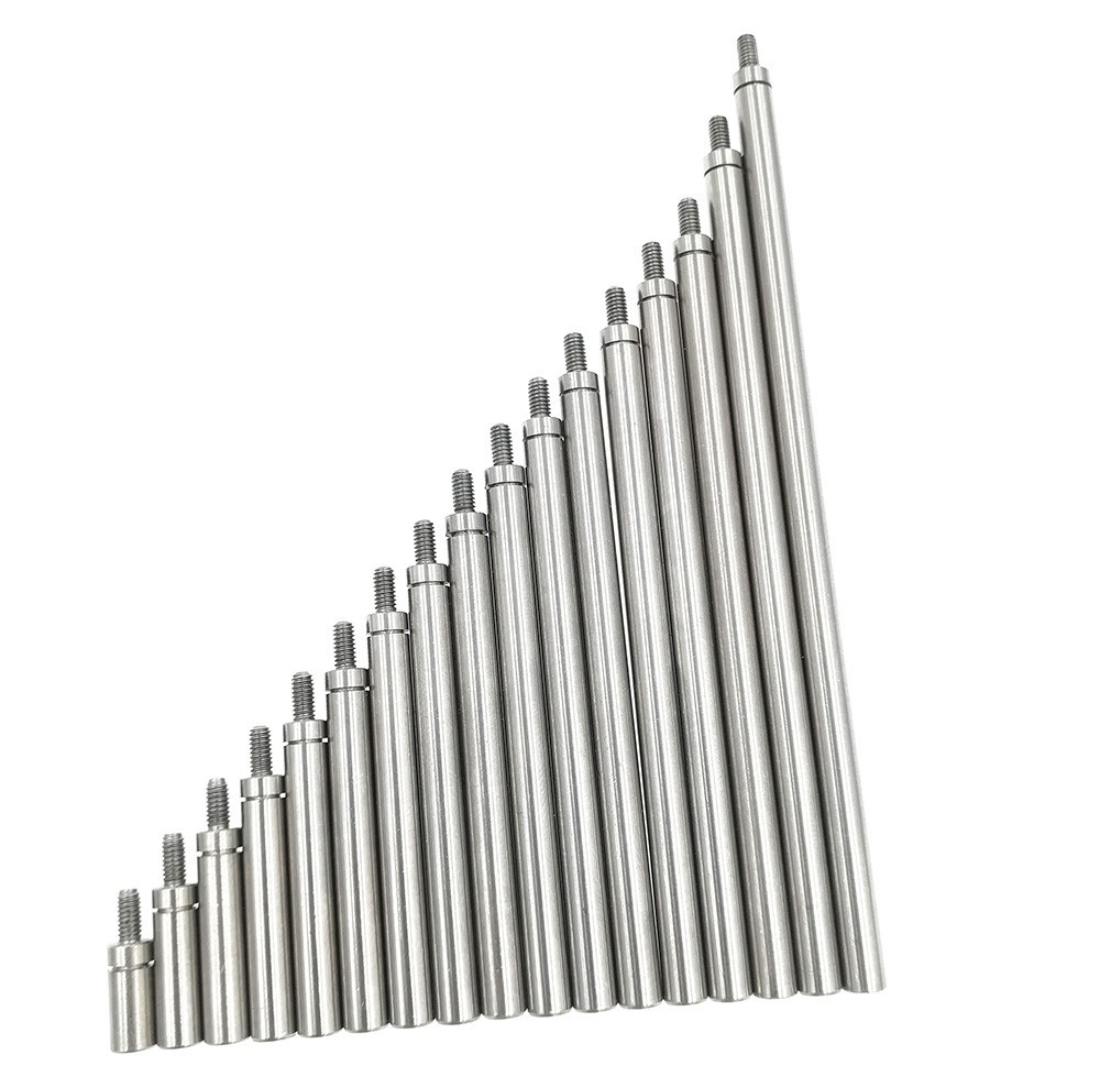 Indicator Extension Stem Φ4.5mm M2.5 Thread Extend Rod Comparison Gauge 17 pcs
