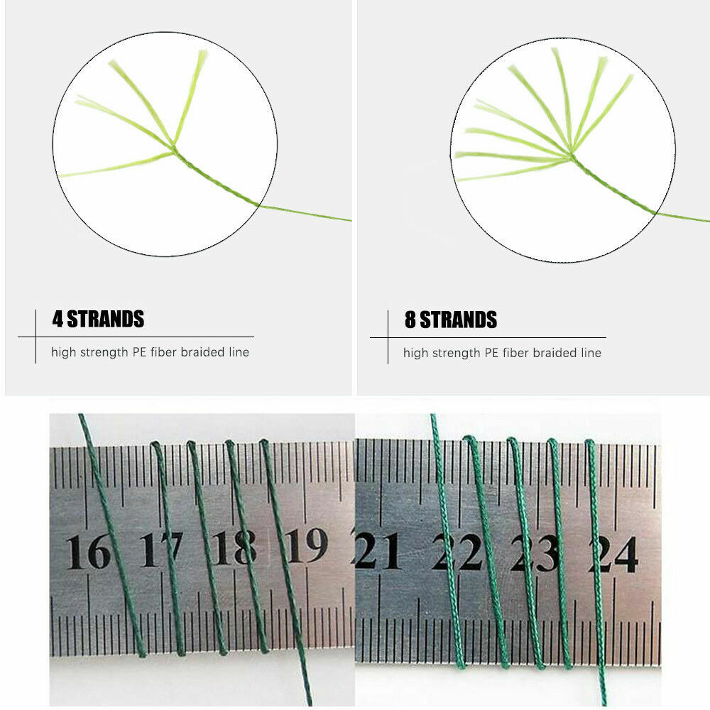 HERCULES 10-300lbs Gray Strong 328 547 1094 Yard PE Weave Braided Fishing Line