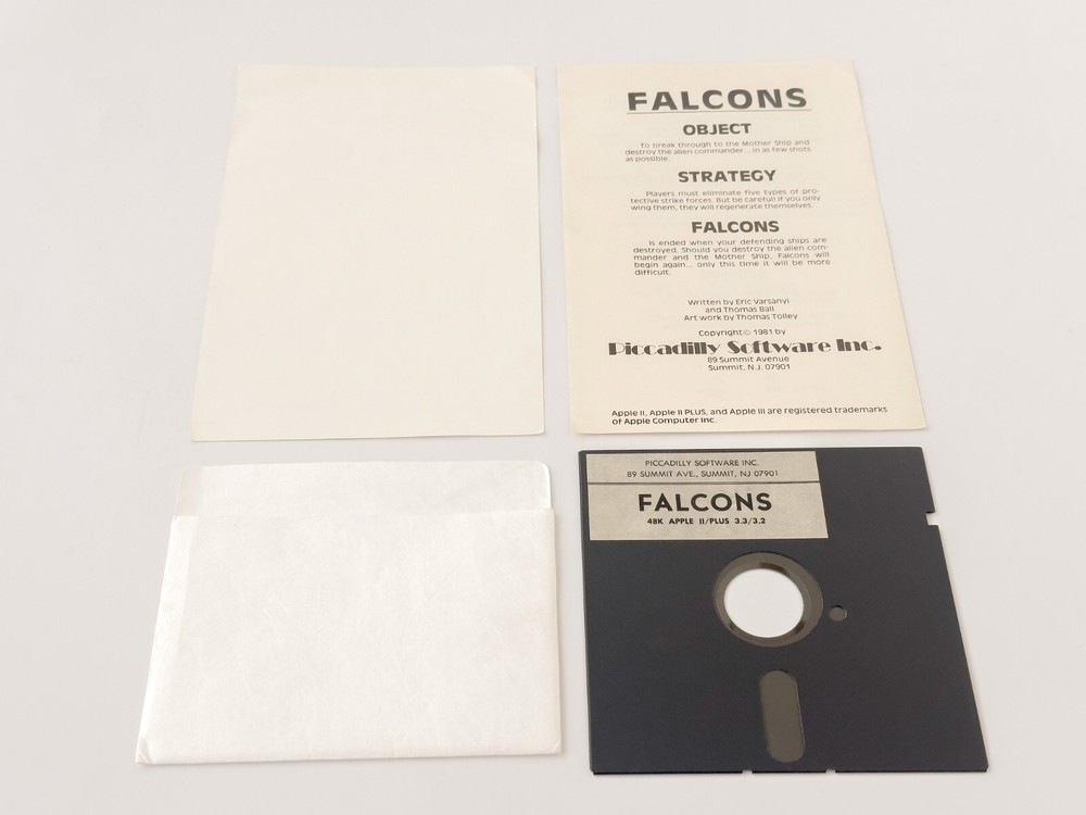 Falcons - Picadilly Software Inc. - 1981 / Apple II