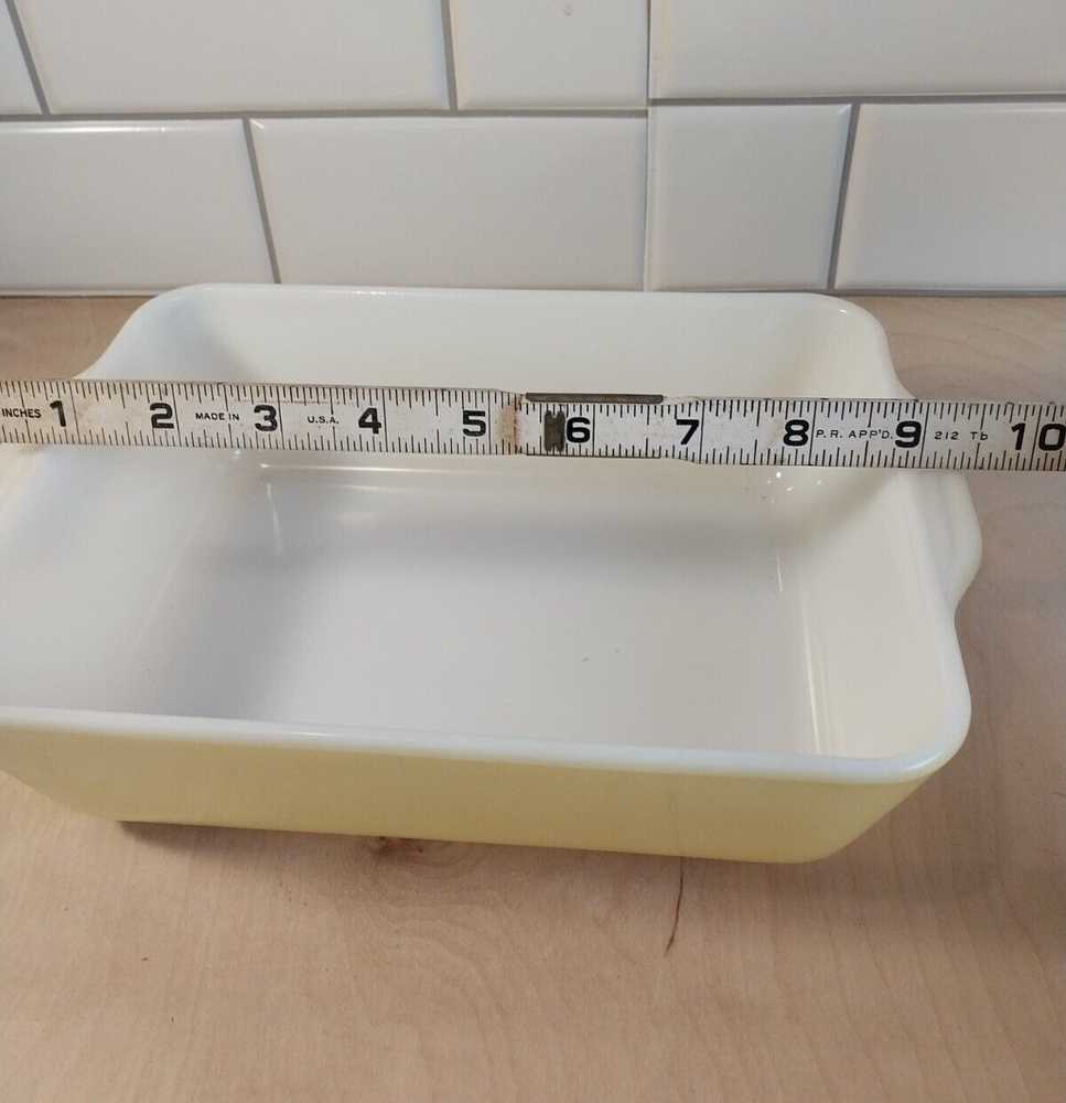 Vintage Pyrex ~Yellow Rectangle Casserole Baking Dish # 503-B