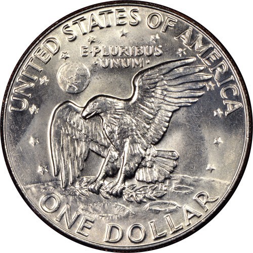 1977-D Eisenhower Dollar – Circulated Condition
