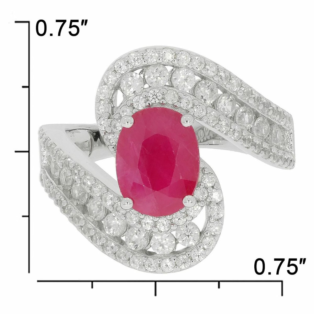 Sterling Silver Semi Mount Ring Setting OV 9X7mm White Topaz Solid