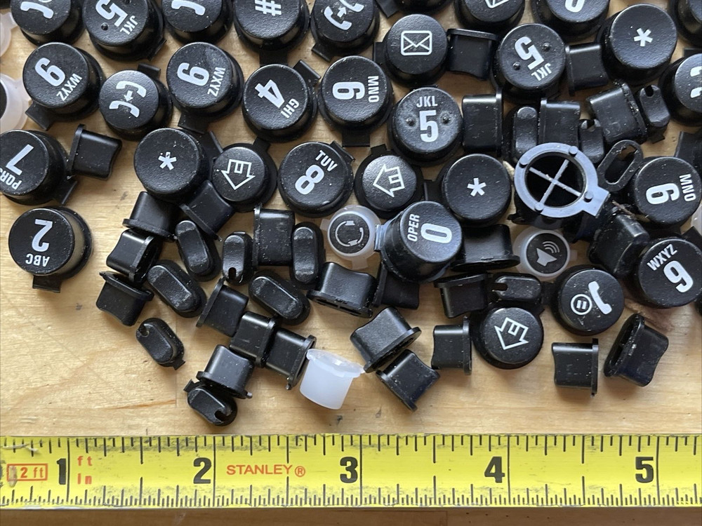 Plastic Telephone Buttons