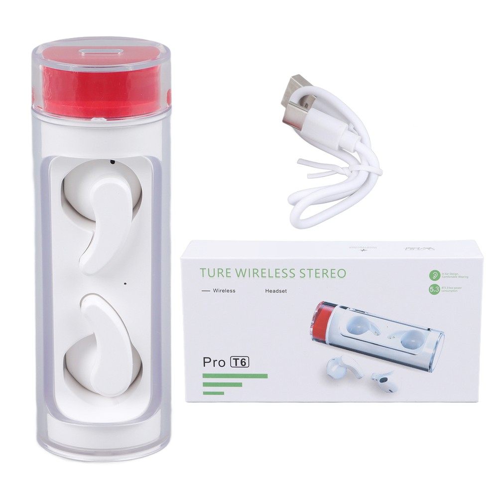 Portable Wireless Earbuds One Touch Control Rechargeable Earbuds Portable Mini E