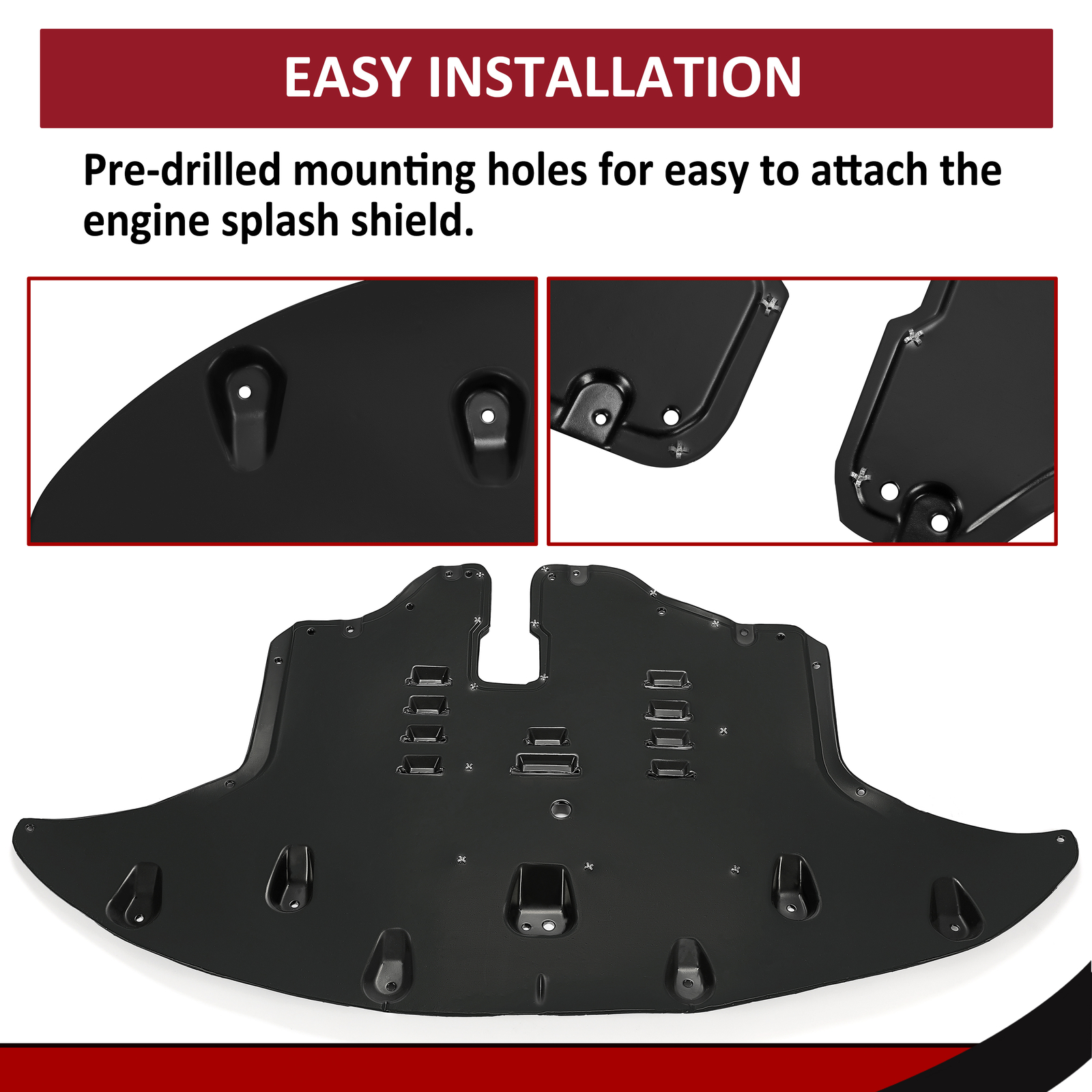 Engine Splash Shields Front 29110C6500 KI1228155 For 2016-2020 Kia Sorento