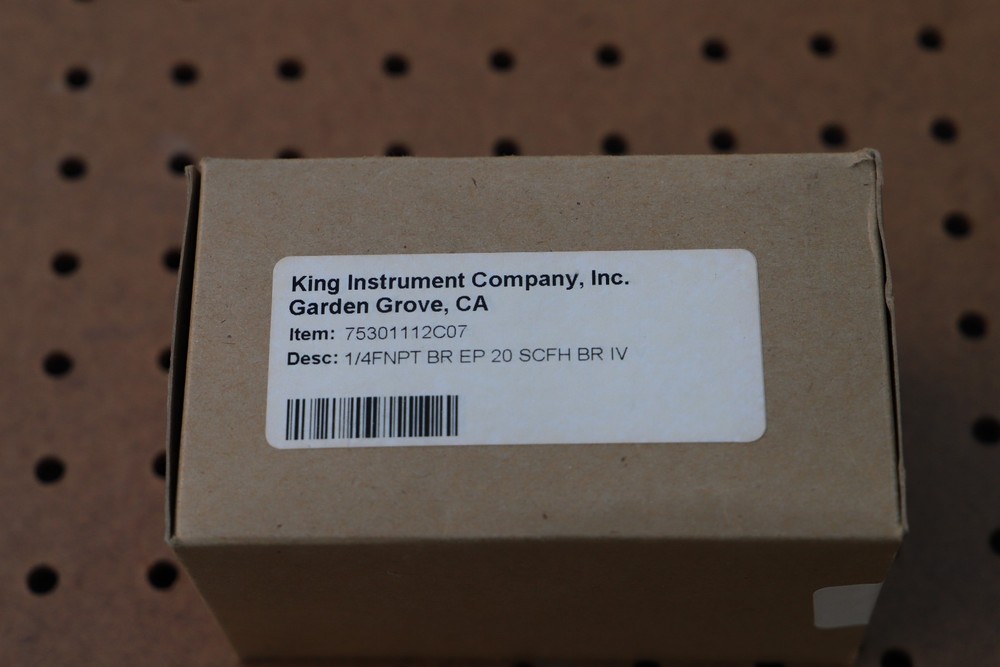 KING INSTRUMENT 75301112C07 1/4FNPT FLOWMETER