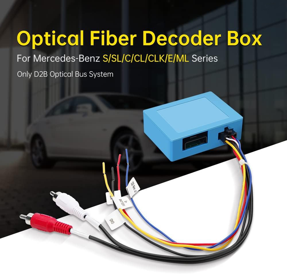 Car D2B Optical Fiber Decoder Adapter for Mercedes-Benz S/SL/C/CL/CLK/E/ML
