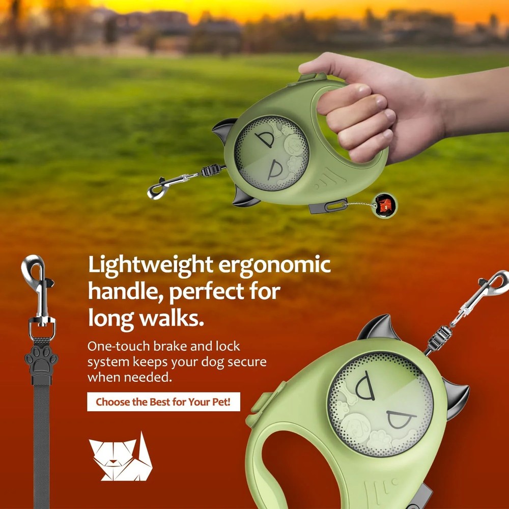 Cheeky Imp Retractable Pet Leash
