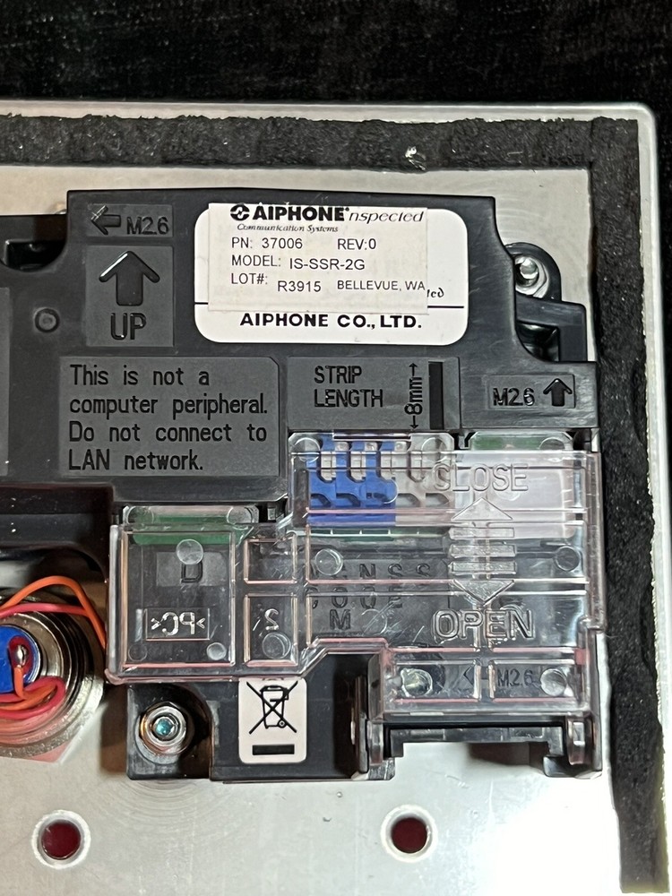 AIPHONE IS-SSR-2G Vandal Weather Resistant Red Mushroom Call Intercom