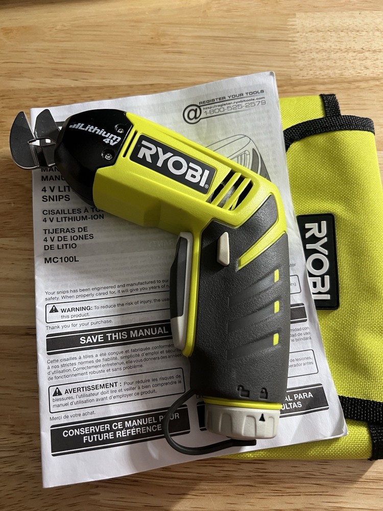 RYOBI TEK4 MC100L 4V Cordless Scissors Snips **EXCELLENT CONDITION** Bare Tool