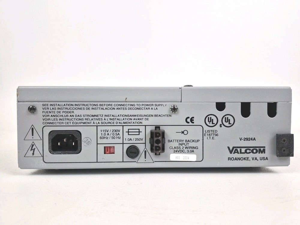Valcom V-2924A + V-2925A Talkback Intercom System Lot w/ Boxes Powers On