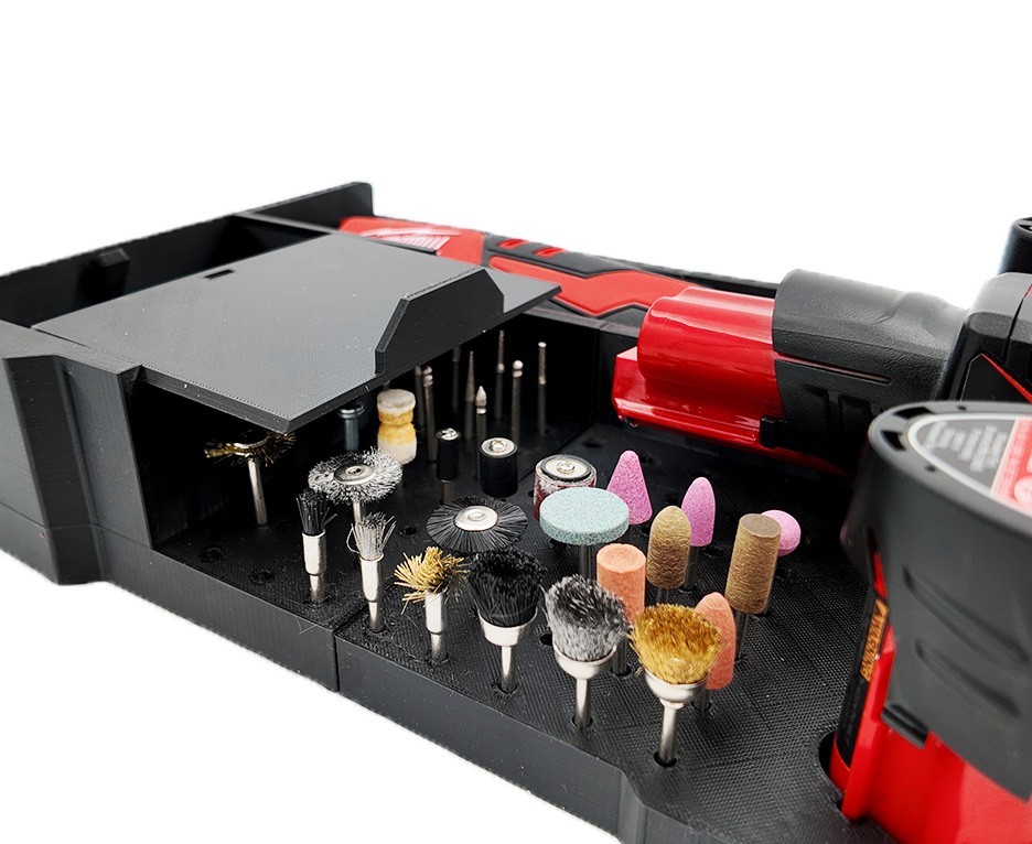 M12 Rotary Tool Organizer for Milwaukee Compact Packout