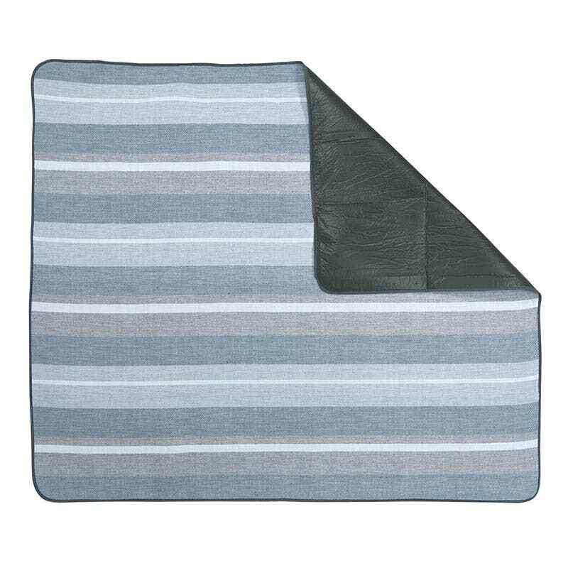 Grey Blue and White Picnic Blanket
