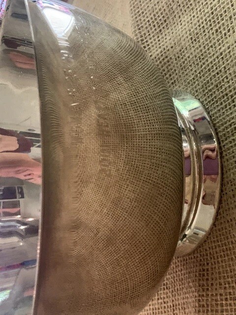 VTG ‘01 Heart O’ Dixie Triathlon Diver Revere Bowl Trophy 8.25”Diam Top 4.5”T