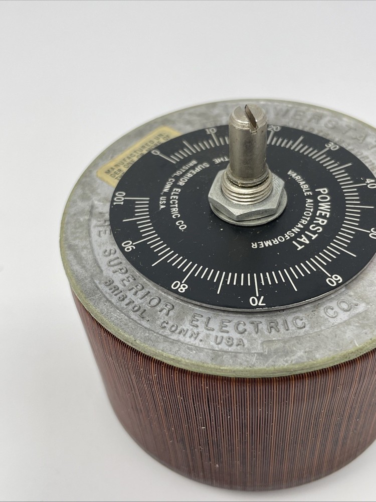 SUPERIOR ELECTRIC POWERSTAT 10B VARIABLE TRANSFORMER 120V INPUT 0-132V 2.25A OUT
