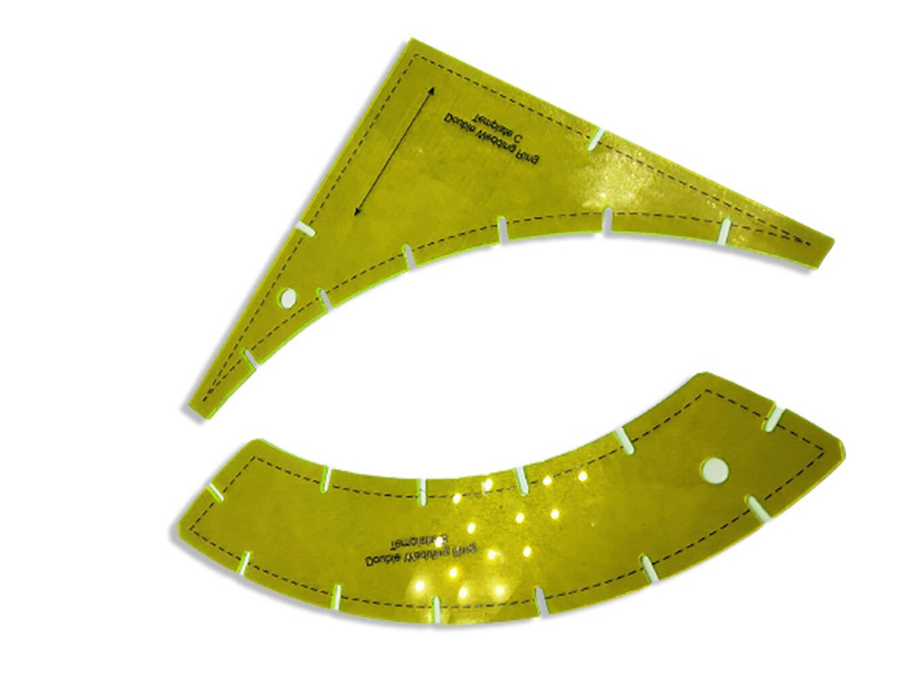 5pcs Polygon DIY Sewing Quilting Templates Sewing Stencils Craft Patchwork Ruler