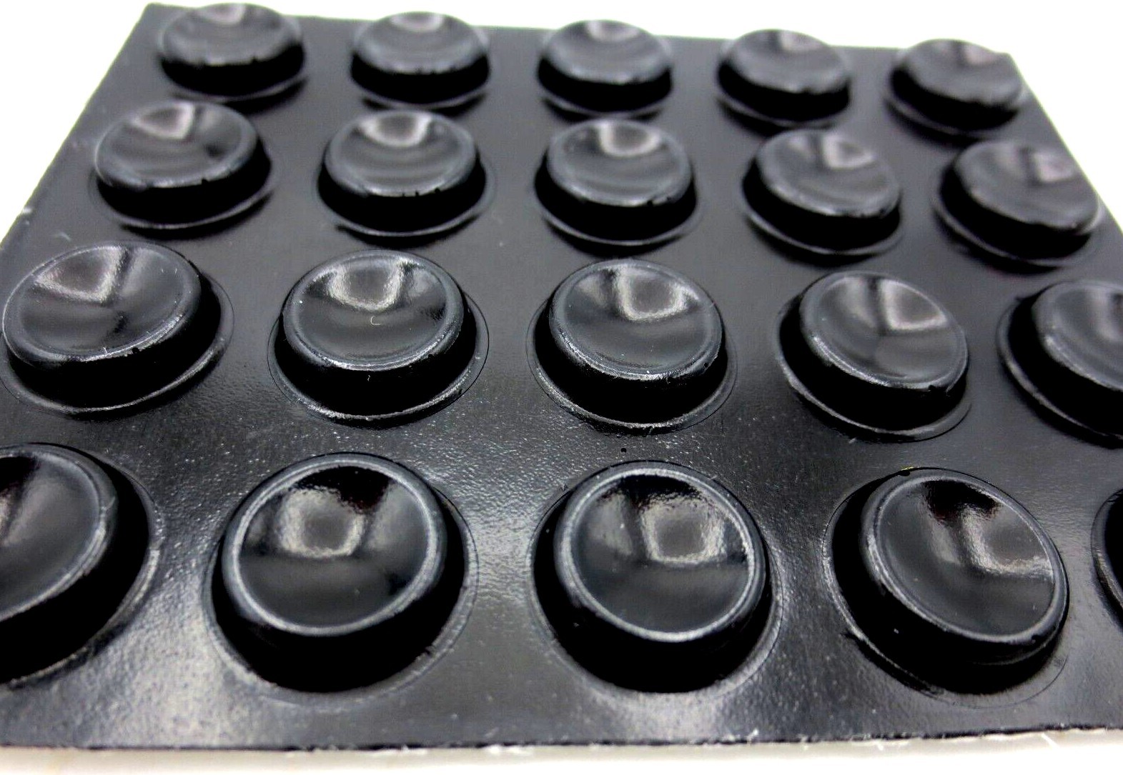 Stick-On Bumper Pad Durable Lasting Rubber Adhesive, Has 1/2" Pad, Is 1/8" Tall