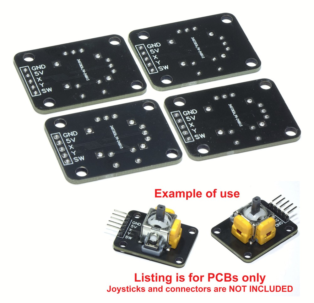 PS5 Hall Effect Joystick Module – 4 X Breakout PCBs - Arduino / Raspberry Pi