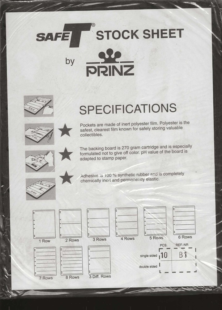 Safe-T Stock Pages - Single Sided - B1