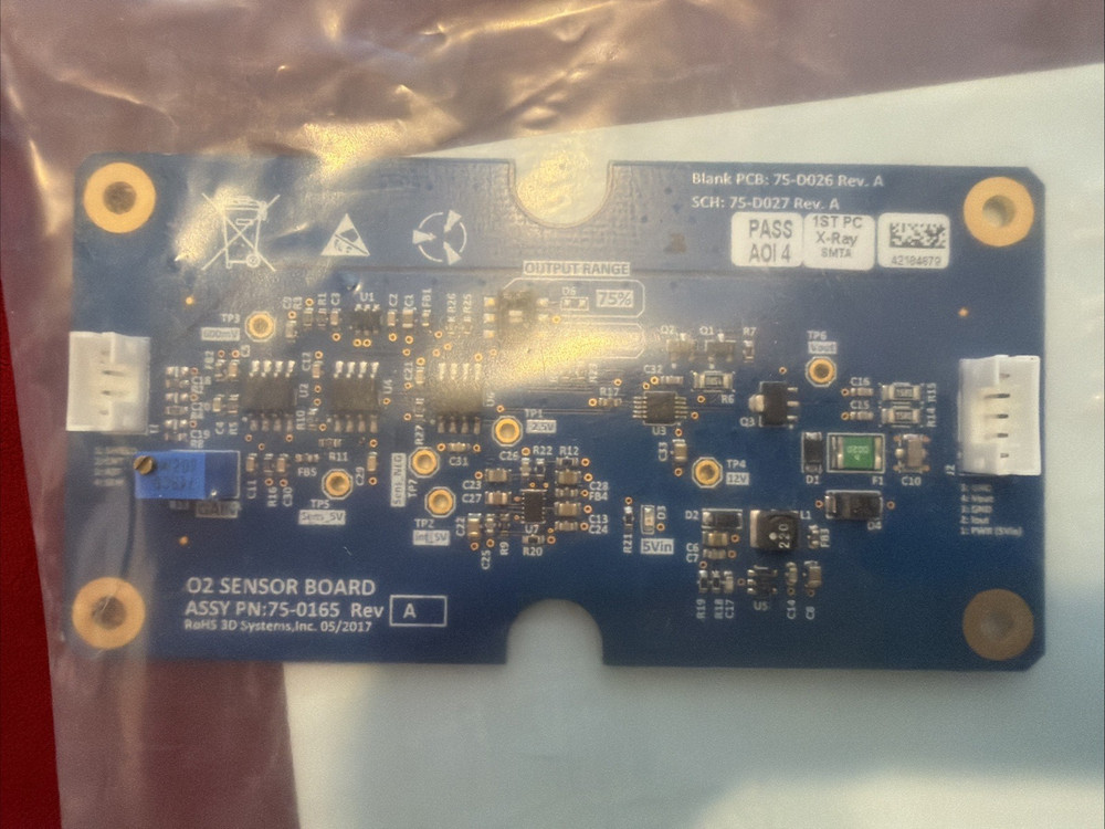 3D Systems, Inc O2 Sensor Board 75-0165 Rev A