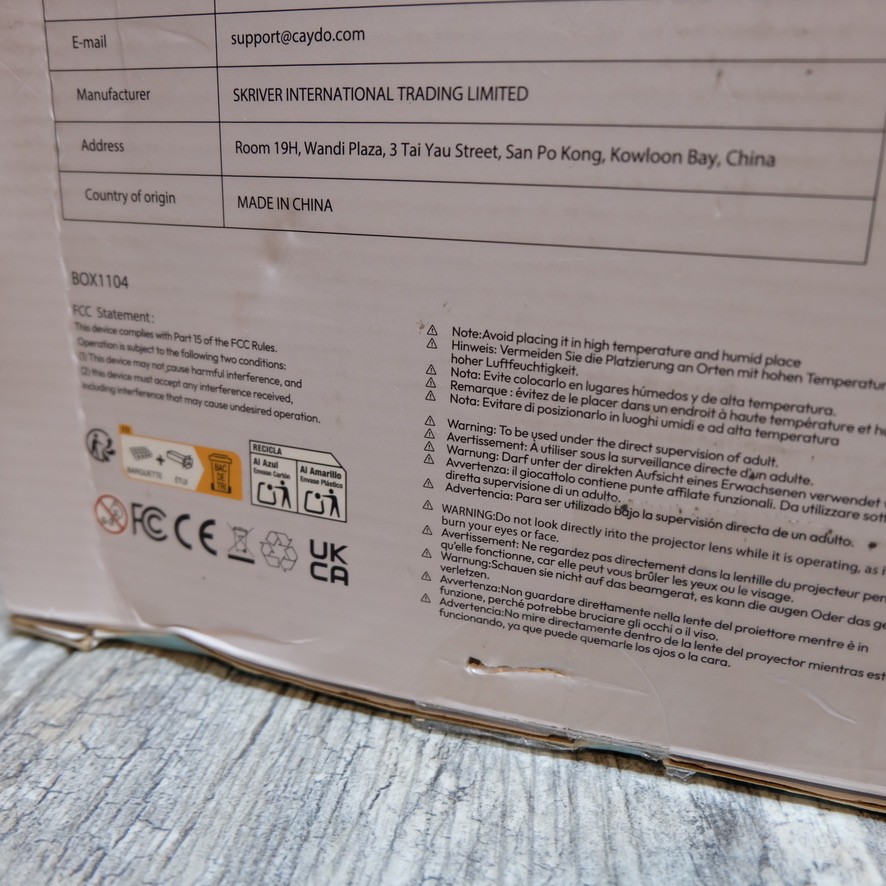 Caydo P1 Art Projector White – New Open Box