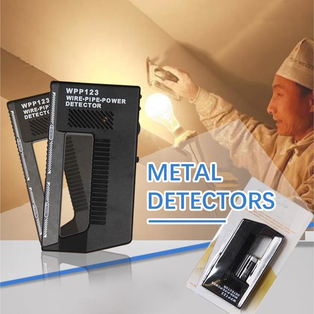 WPP123 Handheld Wall Scanner Wire Pipe Metal Detector Adjustable Sensitivity
