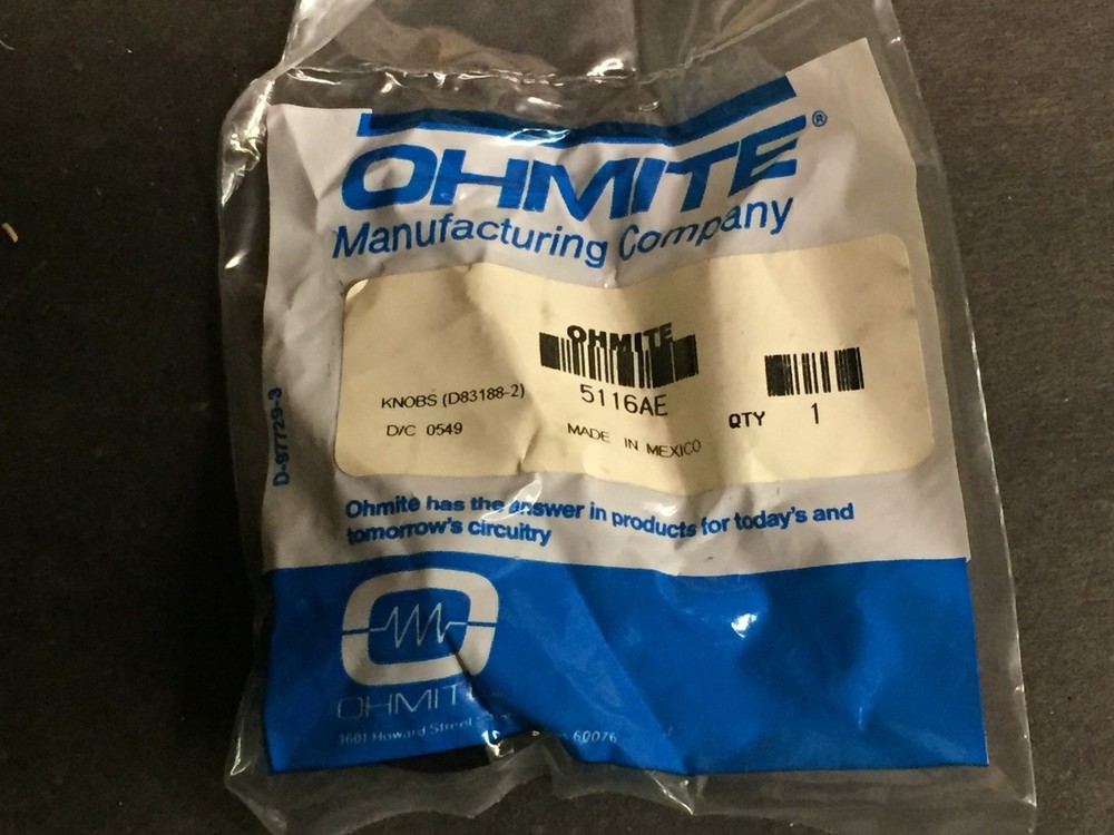 Ohmite 5116AE Switch Knob