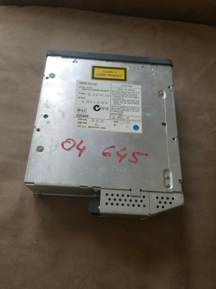 BMW E60 E61 E63 E64 5 6 Series Audio CD Changer OEM 6941416