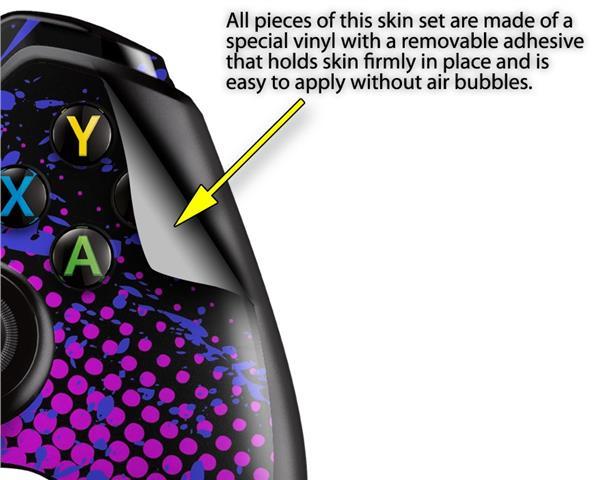 Halftone Splatter Blue Hot Pink Skin for XBOX One Controller