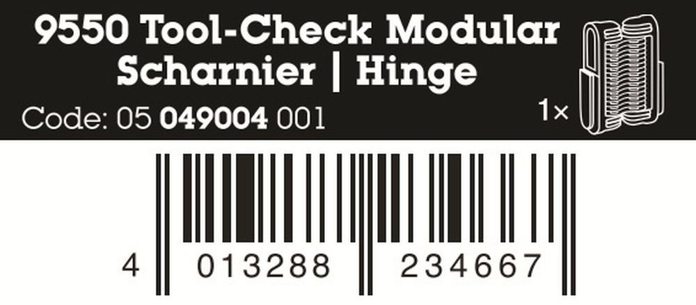 Wera 9550 Hinge For Tool-Check Modular 05049004001