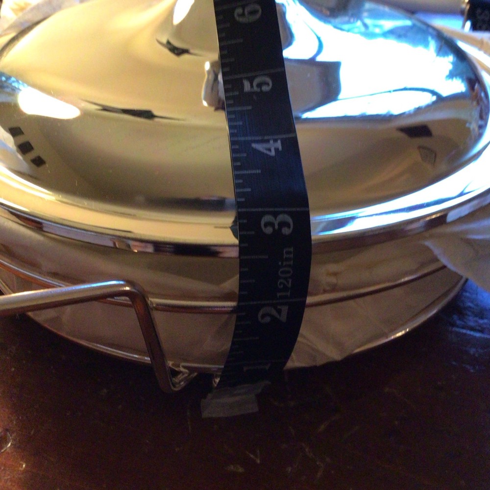 Vintage Queen Anne Silver Plated Covered Vegetable Server with Handles England