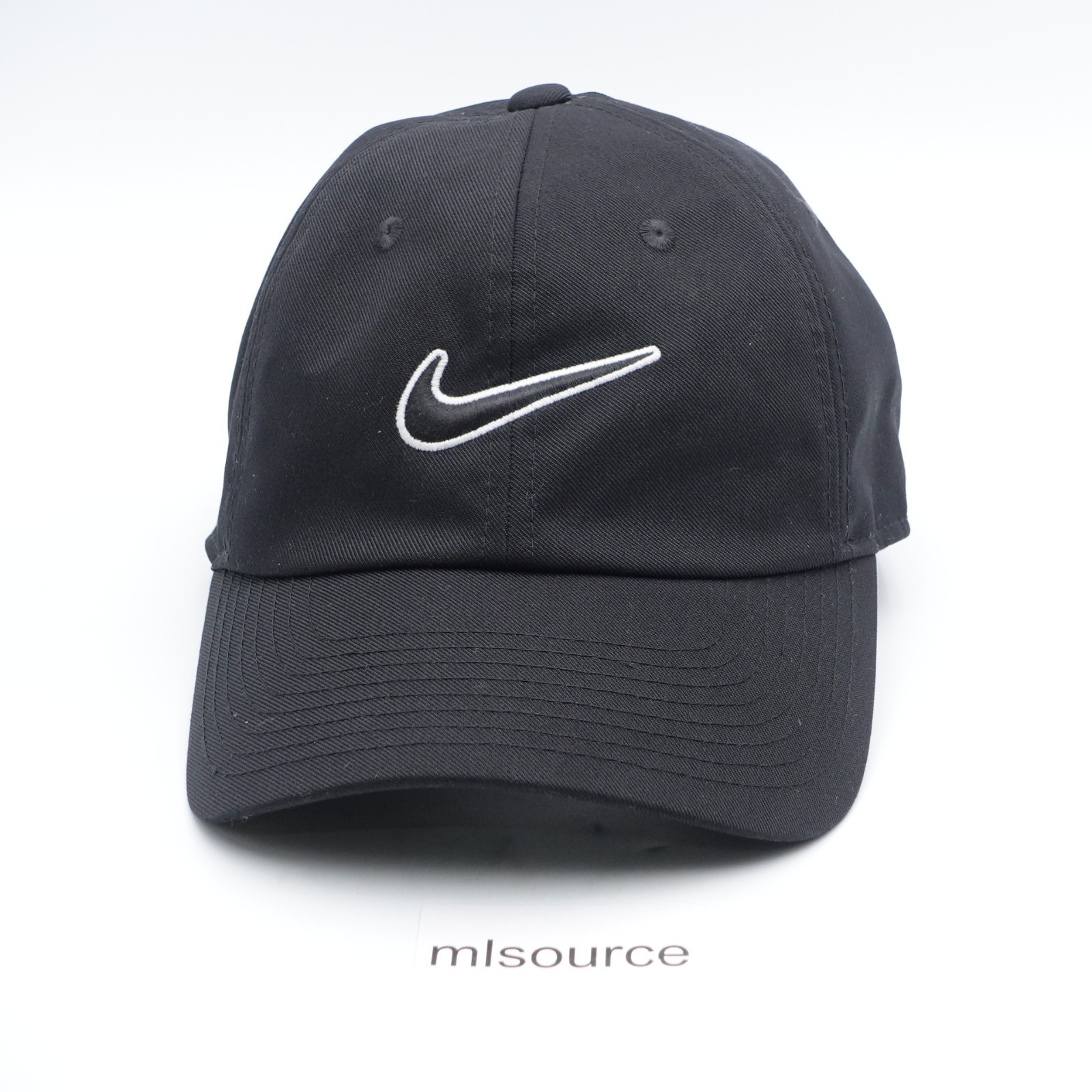 Nike Club Swoosh Unstructured Strapback Hat Cap Unisex Adult Size S/M FB5369-010