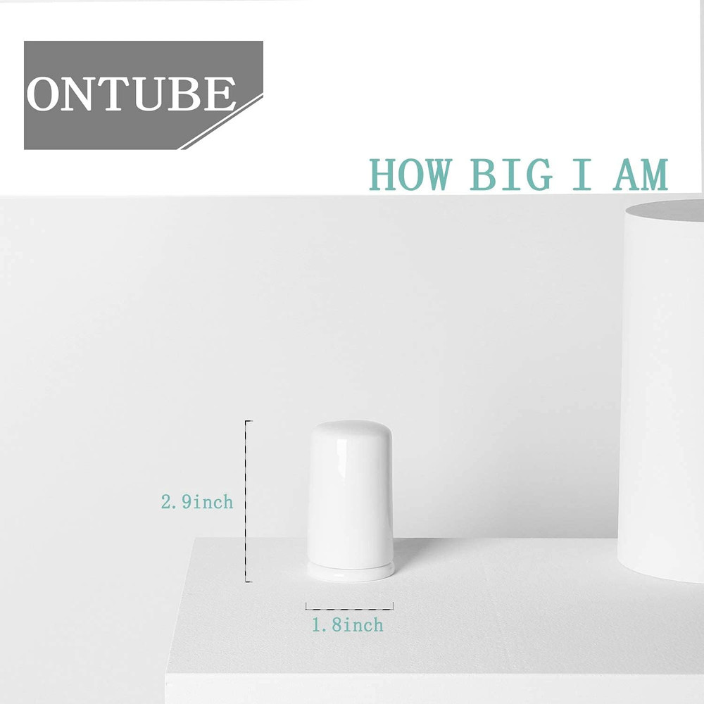 2-Pack White Ceramic Toothpick Holders with Lid Easy to Clean