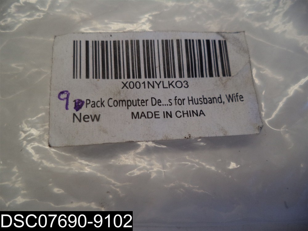 QTY=9: Black Computer Desk Cable Clips