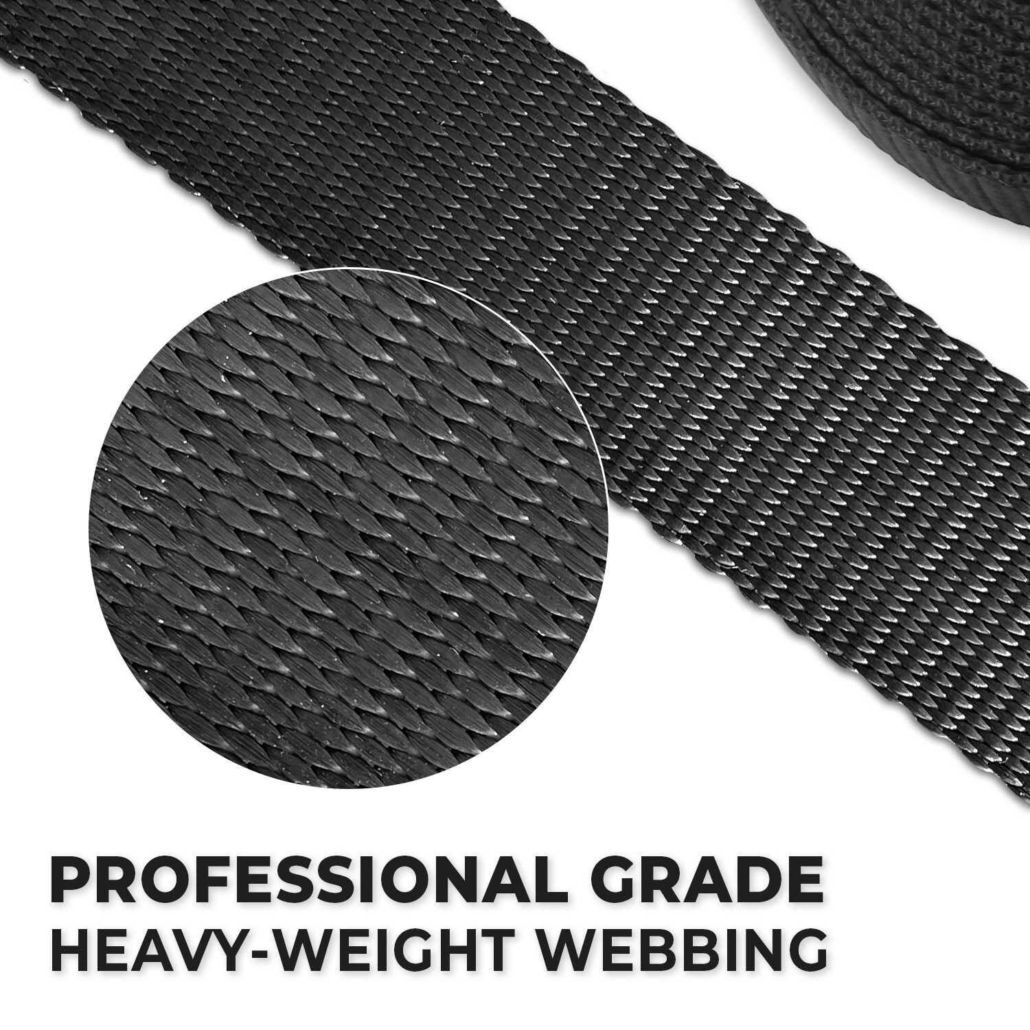 4-Pack Heavy Duty Ratchet Tie Down Straps | 1.5" x 15' | 5000 Lbs Break Strength