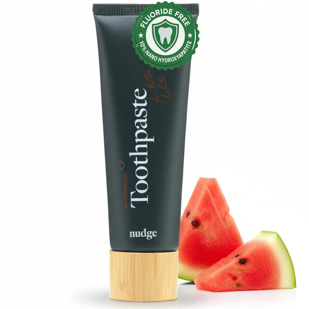 Nudge 10% Nano Hydroxyapatite Toothpaste, Remin+ Formula with Vitamin E, Fluorid