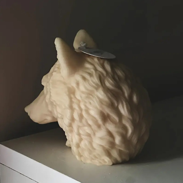 Large Wolf Head Silicone Mold