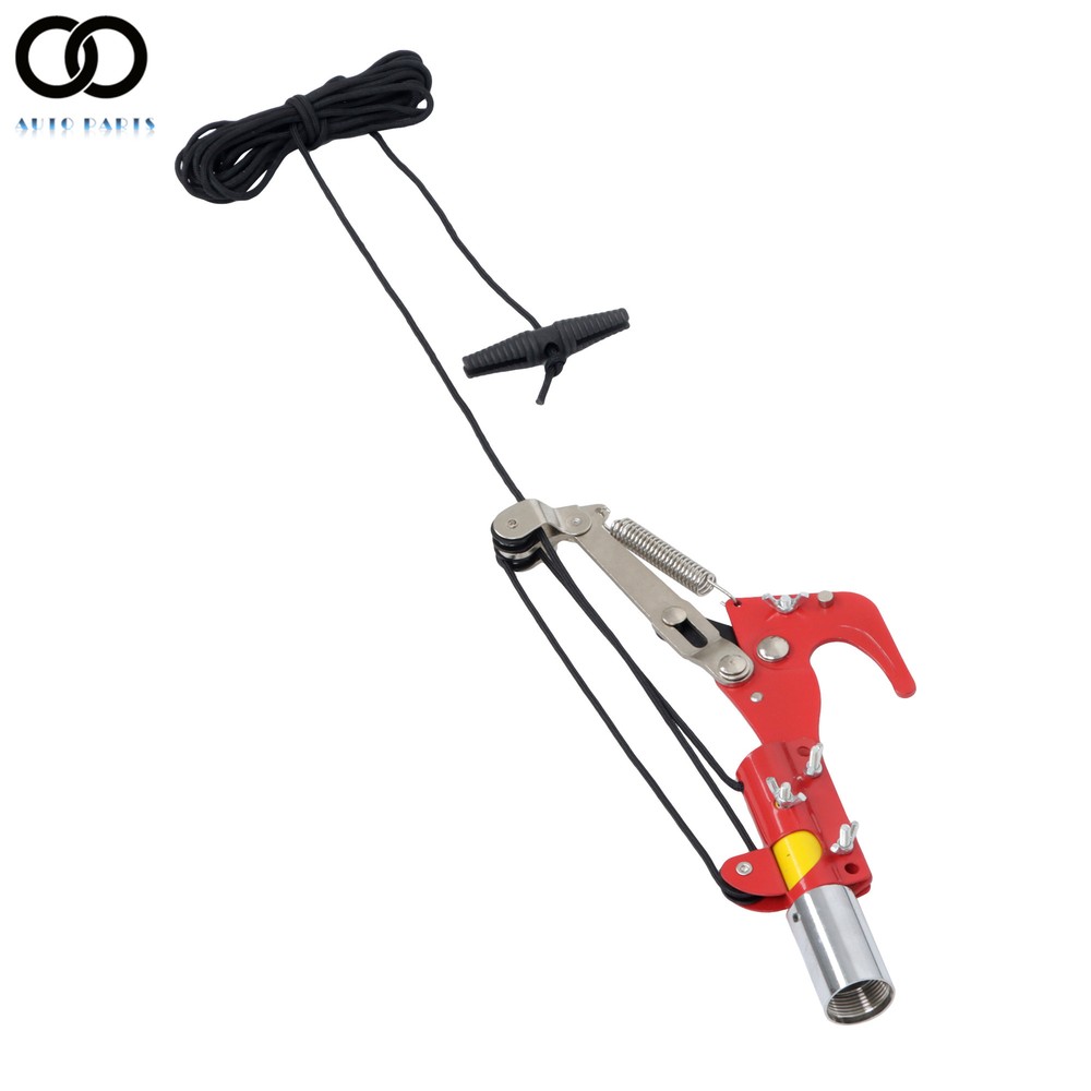 Manual Pole Saw 30 ft Extendable Tree Pruner, Sharp Steel Blade and Scissors