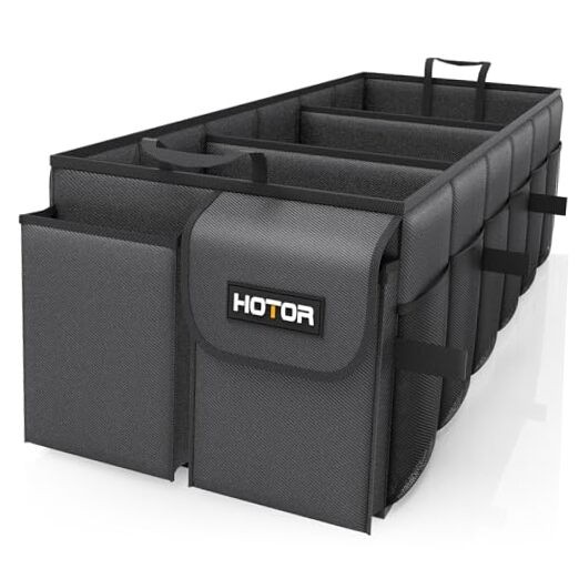 Foldable Trunk Organizer - SUV & Sedan Compatible, 3 X-Large Black