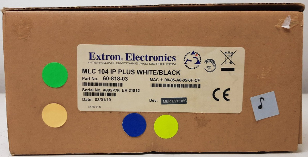 New Open Box Extron MLC 104 IP Plus